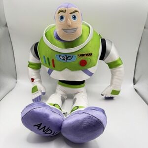 Disney Buzz Lightyear Toy Story Andy Plush Stuffed Animal 16" Poseable Arms